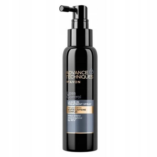 AVON HAIR LOSS RESISTANCE TREATMENT 100 ML promotes hair restoration and stimulates its growth, improves blood circulation in the skin, and reactivates follicles.