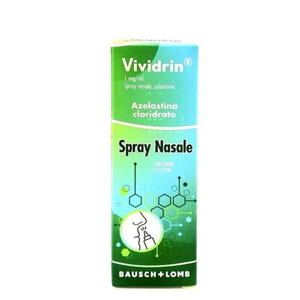 BAUSCH & LOMB IOM Vividrin 10 ml is indicated for the symptomatic treatment of seasonal allergic rhinitis (eg, hay fever) and exacerbations of perennial allergic rhinitis in adults, adolescents and children aged 6 years and over.