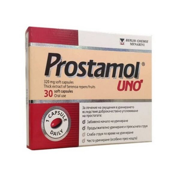 Supports prostate health and urinary system function — Berlin Chemie Prostamol Uno 320 mg,