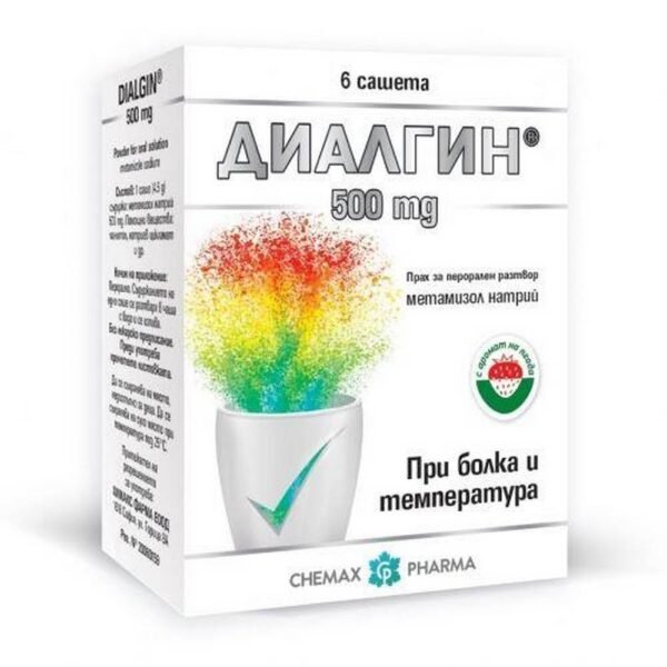 Maux de tête et migraines - HIMAX, DIALGIN SACHET 500MG X 6 CHIMAX,  Maux de dents et douleurs dentaires-HIMAX, DIALGIN SACHET 500MG X 6 CHIMAX,  Douleurs musculaires et articulaires -HIMAX, DIALGIN SACHET 500MG X 6 CHIMAX,  Symptômes de fièvre et de grippe-HIMAX, DIALGIN SACHET 500MG X 6 CHIMAX