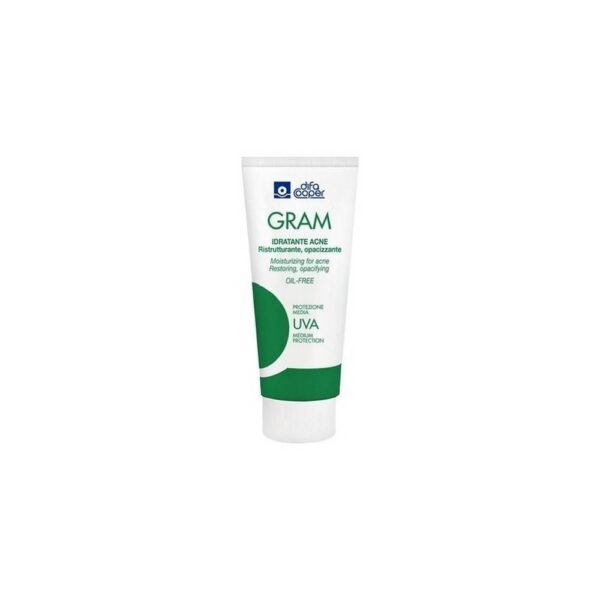 DIFA COOPER Gram Moisturizing Acne 50 ml crème hydratante matifiante avec protection moyenne contre les filtres UVA.