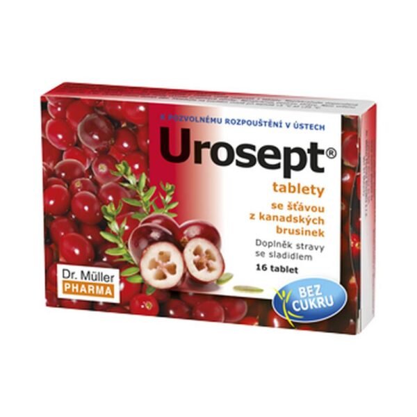 Bladder inflammation (cystitis) – Dr. Muller UROSEPT for cystitis with Canadian cranberry juice tablets,