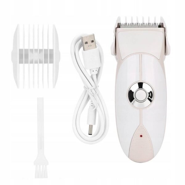 ENTASSER HMJM457 Tondeuse à cheveux électrique sans fil à faible vibration, avec axe en laiton pour réduire le bruit, lavable à l'eau, lame facile à assembler, 2 fixations de guidage remplaçables.