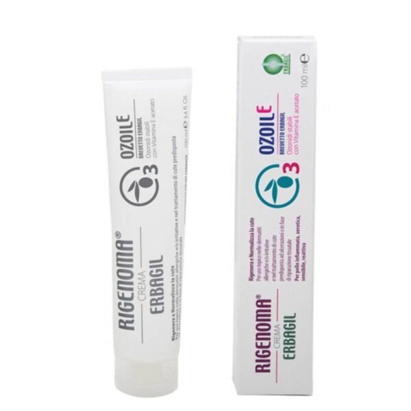 ERBAGIL Rigenoma 100 ml crema antiinflamatoria cicatrizante, protectora y regeneradora para pieles lesionadas, dañadas o dañadas.