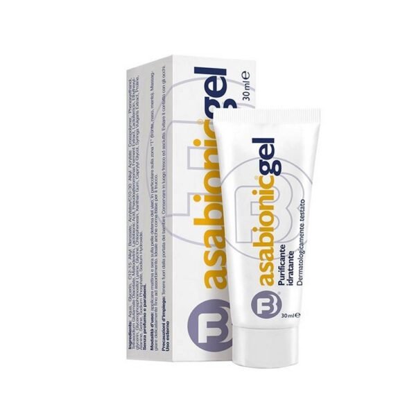 FB DERMO Asabionic 30 ml gel nettoyant et hydratant pour peaux impures et à tendance acnéique.