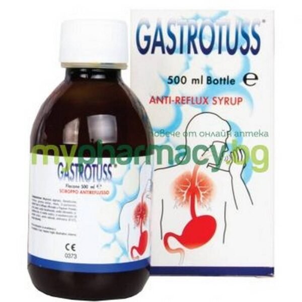 Acid Reflux & Heartburn-D.M.G., GASTROTUSS, anti-reflux syrup,  500ml, Gastroesophageal Reflux Disease-D.M.G., GASTROTUSS, anti-reflux syrup,  500ml, Regurgitation & Bitter Taste-D.M.G., GASTROTUSS, anti-reflux syrup,  500ml, Irritation & Inflammation of the Esophagus-D.M.G., GASTROTUSS, anti-reflux syrup,  500ml
