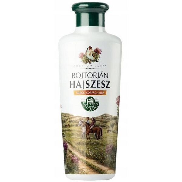 Herbaria BANFI HAJSZESZ pour les cheveux avec BARDANE 250 ml PERTE DE CROISSANCE pour la régénération des racines, la stimulation de la croissance des cheveux et la stimulation de l'activité des follicules pileux.