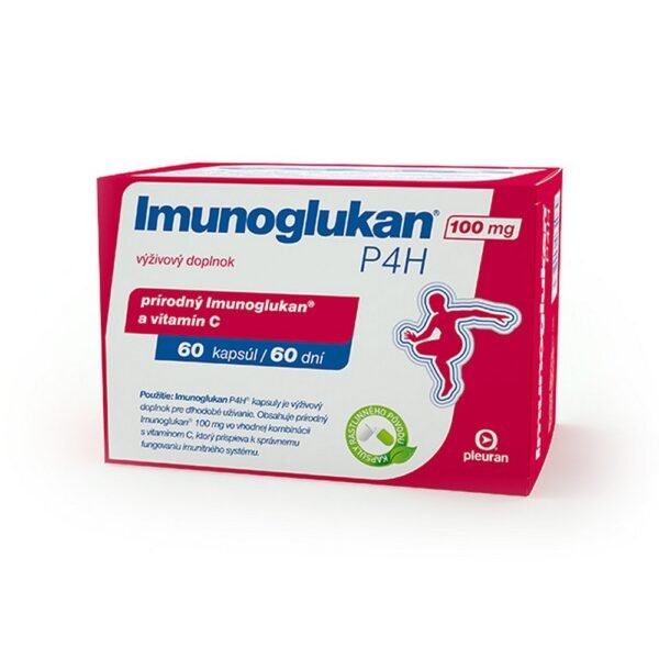 Imunoglukan P4H Caps. 60 – a dietary supplement that supports the immune system. Contains natural beta-glucans to enhance immune function and overall well-being. Convenient capsule form for daily intake.