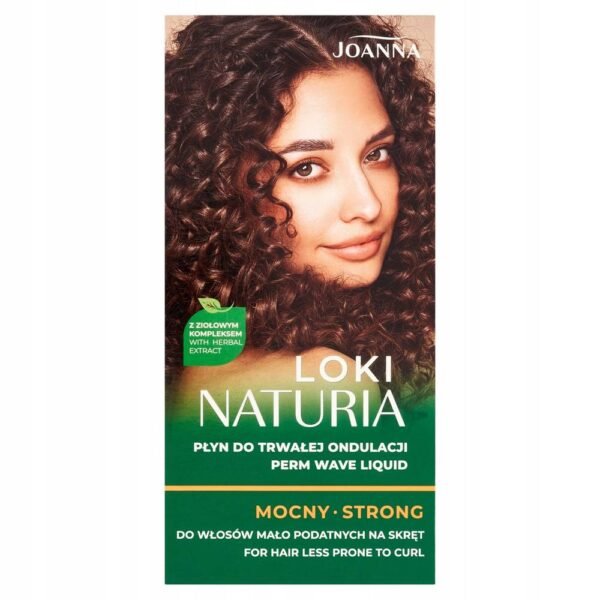 Joanna LOKI NATURIA PERMANENT WAVE FLUID WITH FIXING STRONG 1 создает естественные и эластичные локоны, а также увеличивает объем волос.