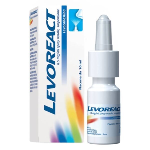 Johnson & Johnson Levoreact 0,5 mg 10 ml está indicado para el tratamiento de los síntomas típicos de una reacción alérgica asociada con congestión nasal, estornudos y secreción nasal.