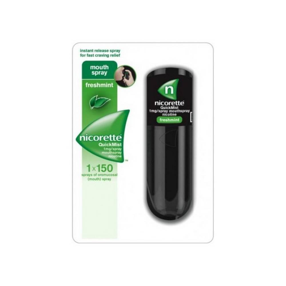 johnson and johnson nicorette quick alla nicotina e menta 132 ml Johnson & Johnson, Nicorette Quick Nicotine & Mint 13.2ml is a nicotine-based oral spray recommended for those who want to quit smoking, can reduce the desire to smoke starting from 60 seconds and is quickly absorbed in the mouth.