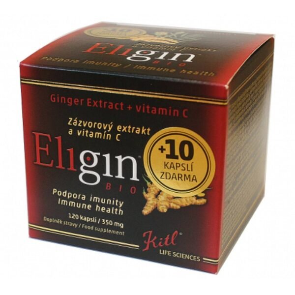 Kitl Eligin Bio Cps. 120 + 10 Free – a dietary supplement with natural ingredients to support immunity and overall health, offering 120 capsules plus 10 additional capsules for free.