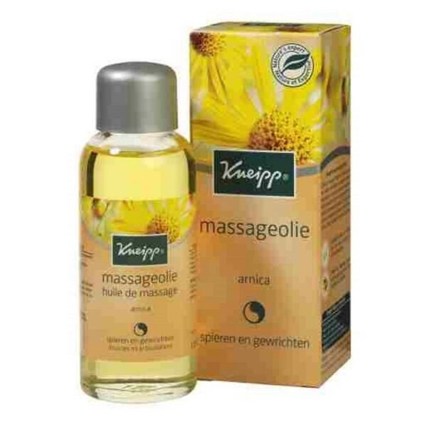 El aceite de masaje Kneipp, revitalizante y cálido, Árnica tiene un efecto beneficioso sobre los músculos y las articulaciones gracias a su hierba altamente revitalizante; extracto de árnica.