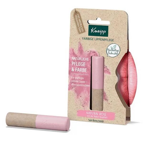 Let your natural beauty shine with the colored lip care Natural Rosé from Kneipp®.