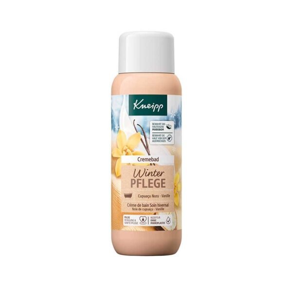 The Kneipp winter care cream bath with millet milk, vanilla extract and the rich cupuacu nut nourishes the skin and protects it from drying out.