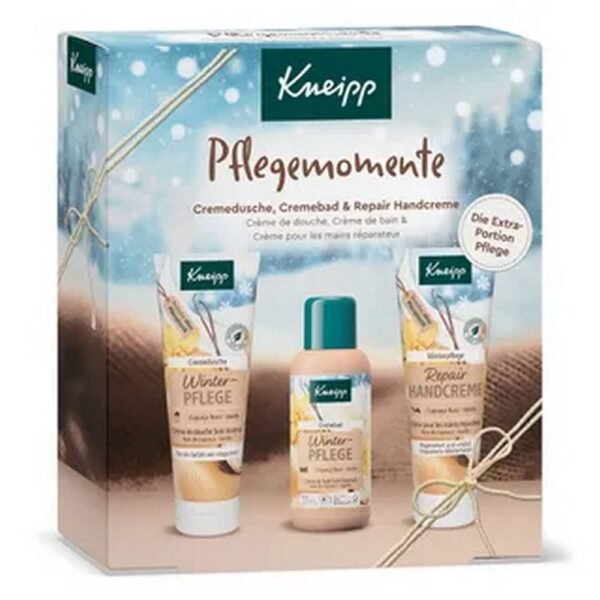 Included in the set: 1x Cream Bath Winter Care 100ml 1x Cream Shower Winter Care 75ml 1x Repair Hand Cream Winter Care 75ml