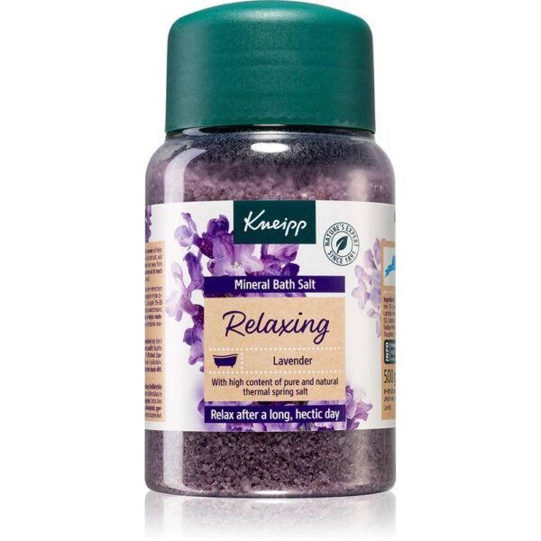 Relájese y permita que las sales de baño relajantes de lavanda con minerales de Kneipp le transporten al fragante paisaje de la romántica Provenza.
