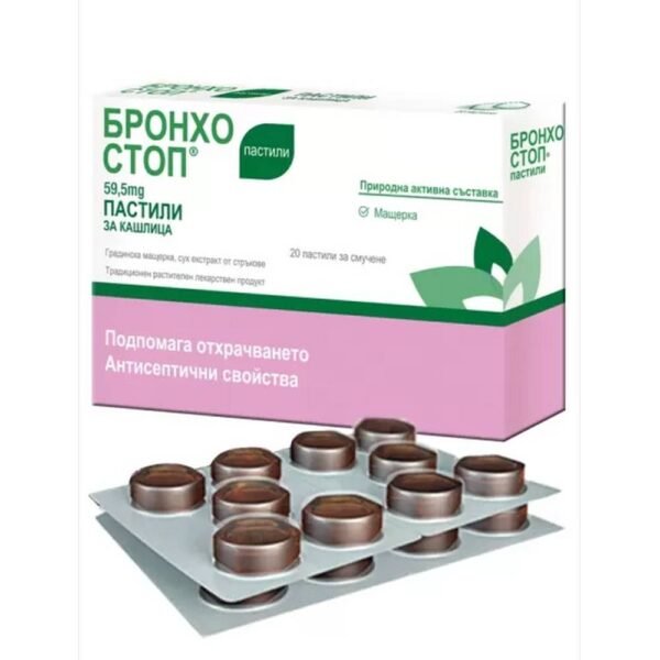 Облегчение кашля и раздражения в горле – Kwizda Bronchostop,