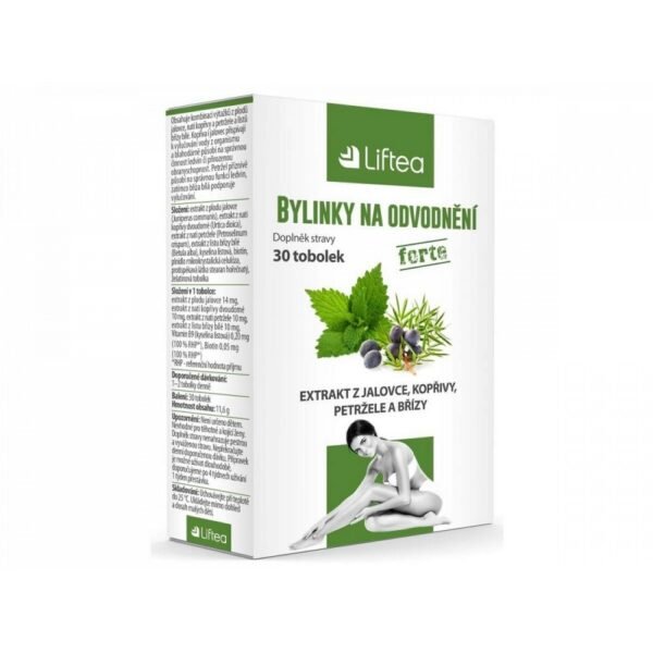 Liftea Dehydration Herbs Forte 30 Cápsulas es un suplemento dietético diseñado para ayudar al cuerpo a retener la hidratación adecuada y equilibrar los líquidos . Contiene una mezcla de hierbas conocidas por sus propiedades diuréticas y reguladoras de electrolitos, que favorecen la hidratación general y reducen la retención de líquidos.
