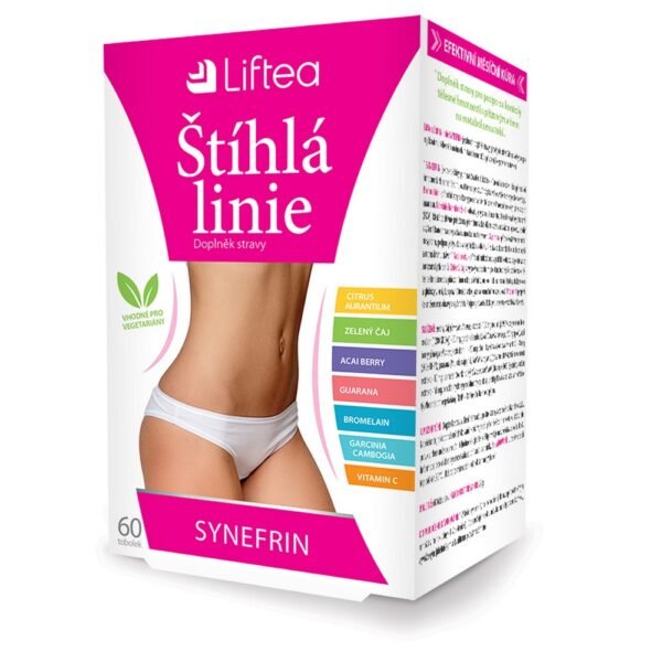 Liftea Slim Line Synephrine + Capsules 60 es un suplemento dietético formulado para apoyar la pérdida de peso y el metabolismo de las grasas . Contiene sinefrina, un compuesto natural derivado de la naranja amarga, que ayuda a aumentar la quema de grasa, aumentar la energía y frenar el apetito.