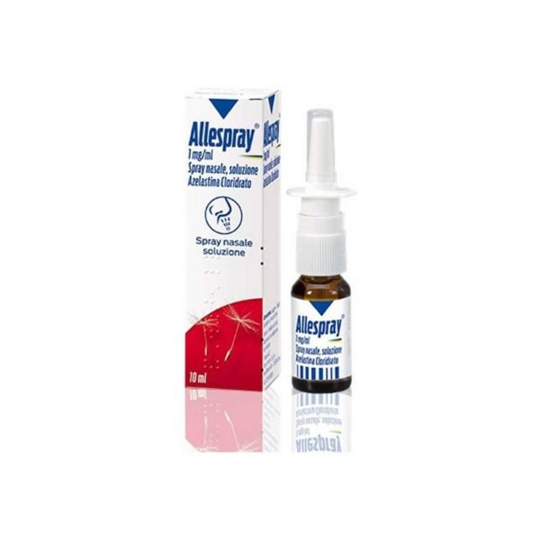 Meda Pharma Allespray 10 ml a un effet antiallergique puissant et durable, neutralisant les médiateurs chimiques responsables des symptômes (éternuements, écoulement nasal, démangeaisons, congestion nasale, toux nocturne, maux de tête) de l'allergie elle-même et de l'inflammation qui lui est associée.