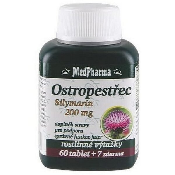 Medpharma Milk Thistle (Silymarin 200mg) is a dietary supplement made from milk thistle extract, known for its liver-supporting and detoxifying properties. Each tablet contains 200 mg of silymarin.