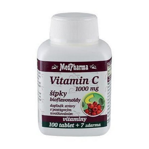Medpharma Vitamin C, 1000 мг, с шиповником, табл. 107, Пр-во Medpharma. Это высокоэффективная пищевая добавка с витамином С (1000 мг в таблетке) с добавлением плодов шиповника, известная своими антиоксидантными свойствами и улучшающая усвоение витамина С. Поддерживает иммунитет и общее состояние здоровья.