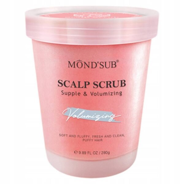 MOND'SUB Peeling du cuir chevelu pour le volume des cheveux 280 g pour un nettoyage en profondeur et une alimentation des cheveux fins et volumineux, réduisant les frottements et éliminant les impuretés, hydrate et nourrit les cheveux, les rendant doux.