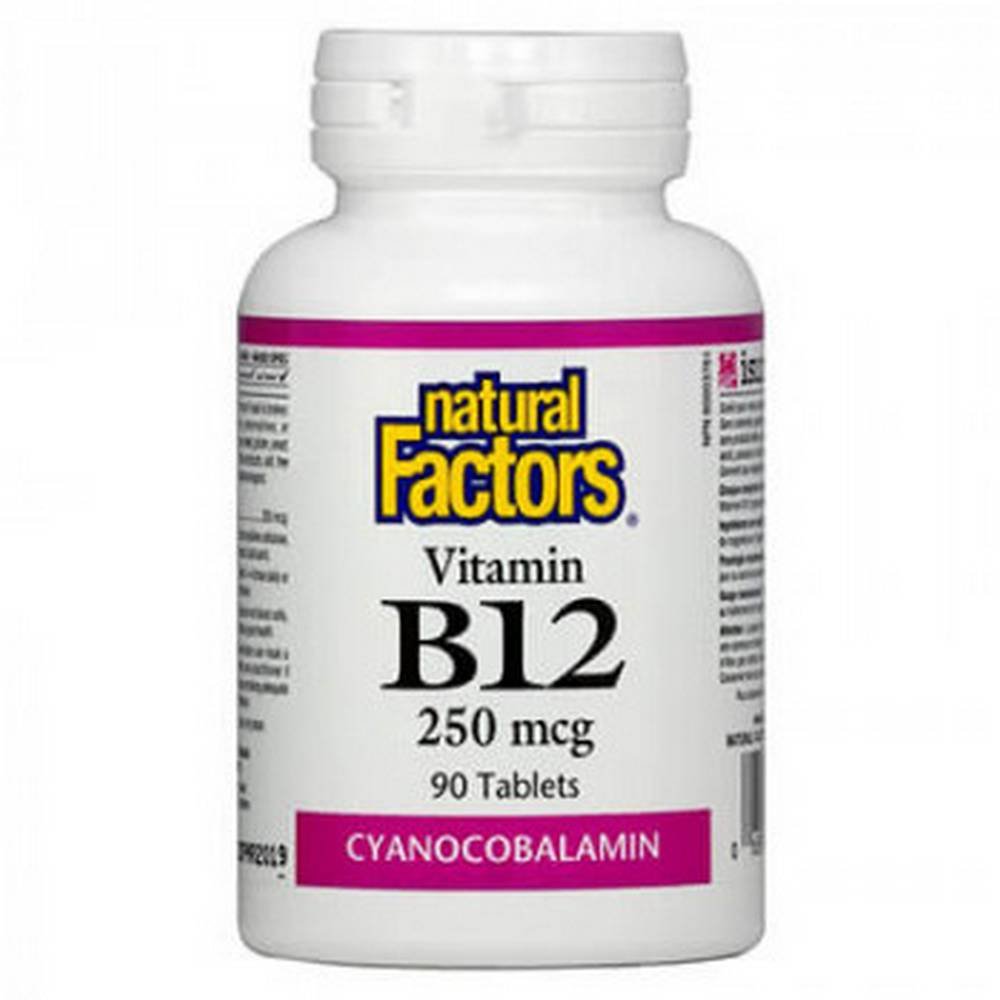 natural factors vitamin b12 Deficiencia de vitamina B12 - NATURAL, Fatiga y debilidad - NATURAL, Problemas de salud nerviosa - NATURAL, Estado de ánimo y función cognitiva - NATURAL