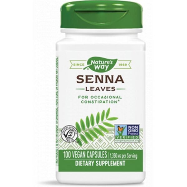 Estreñimiento - NATURE'S WAY Senna Leaf natural product for constipation and other digestive disorders capsules 450mg,