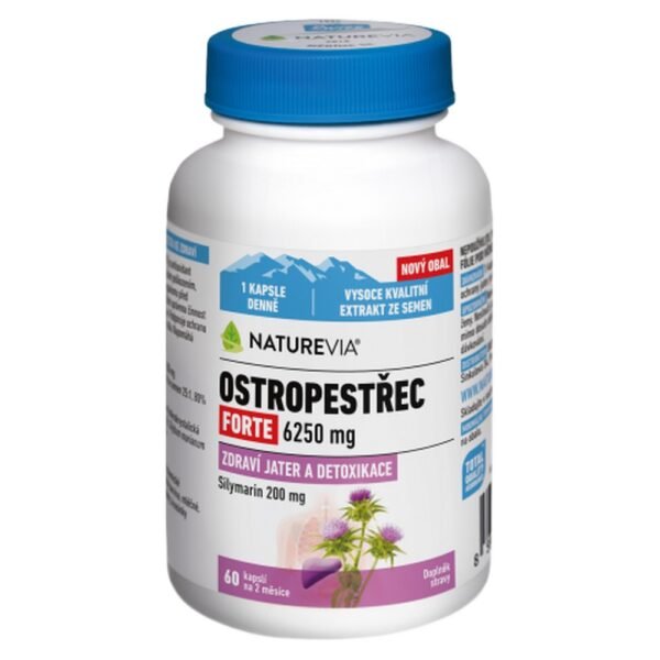 Naturevia Milk Thistle Forte 60 Capsules is a dietary supplement that contains a concentrated dose of milk thistle extract, known for its liver-supporting and detoxifying properties. It helps promote liver health, protect against oxidative stress, and support detoxification.