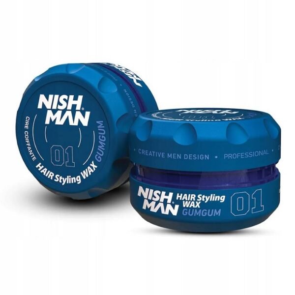 NISHMAN 01 Hair Styling Wax Gum Gum 150 мл средней фиксации, который укладывает волосы, не оставляя следов и придавая естественный блеск.