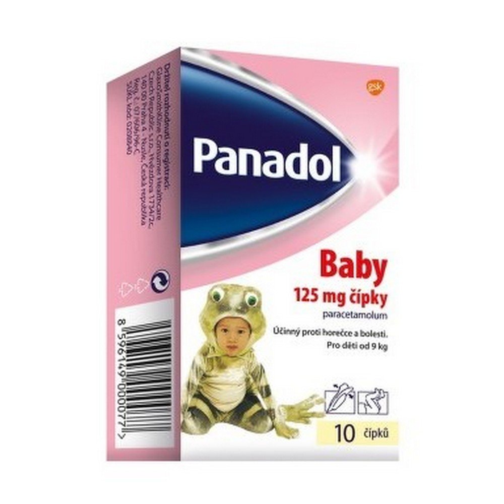panadol baby suppositories 125 mg 10 pcs Суппозитории Panadol Baby содержат парацетамол (также известный как ацетаминофен), который является распространенным обезболивающим и жаропонижающим средством. Эти суппозитории специально разработаны для младенцев и детей младшего возраста, чтобы обеспечить эффективное облегчение легкой и умеренной боли и снизить температуру.