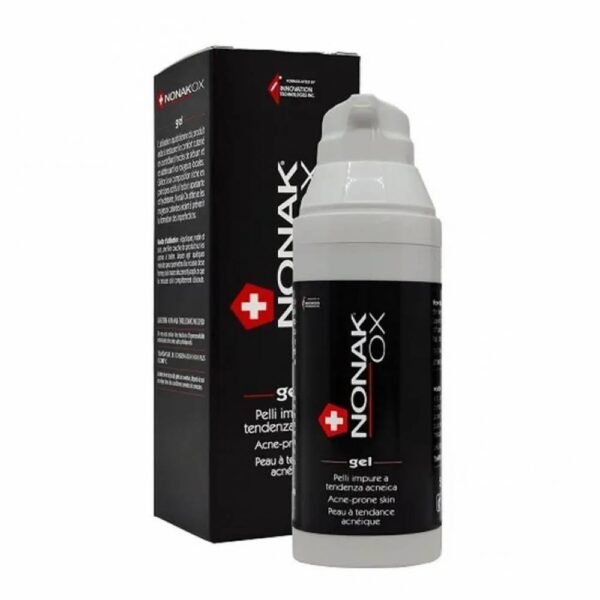Dispositif gel PENTAMEDICAL Nonak Ox 50 ml pour le traitement des peaux à tendance acnéique aide à restaurer le confort cutané en contrôlant l'excès de sébum et en apaisant les rougeurs localisées.