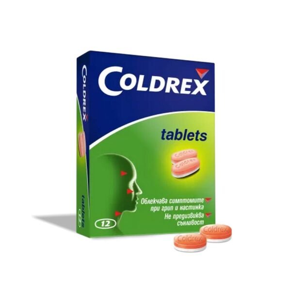 Agravamiento de los síntomas del resfriado y la gripe en adultos - Perrigo Coldrex Tablets,