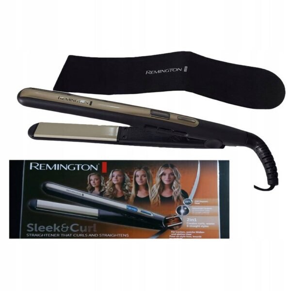 Remington S6500 2in1 LCD Plancha y Rizador ALISADORA Y RIZADORA revestimiento cerámico avanzado, calentamiento rápido, control de temperatura, da al cabello un aspecto saludable y brillo.