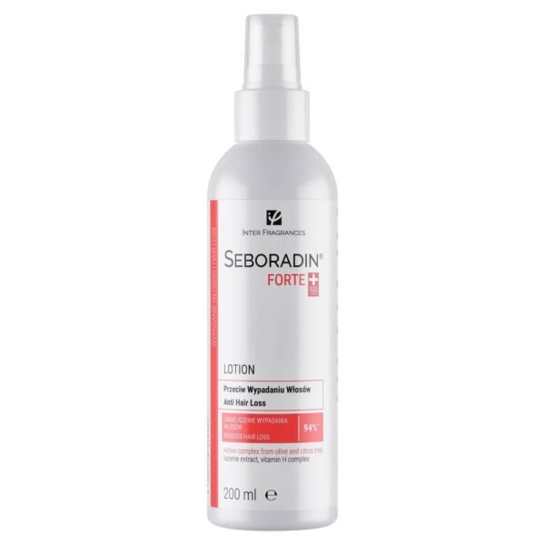 Seboradin Forte for hair loss 200 ml for weak and thin hair, prevents hair loss, stimulates growth, thickens and thickens hair.