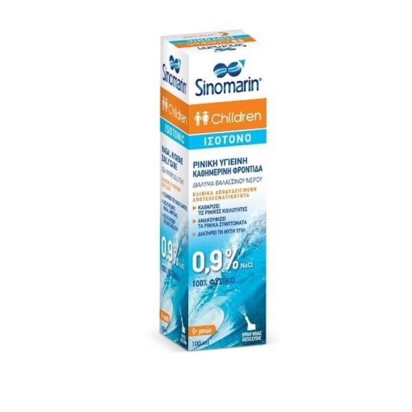 Cleanses the nasal passages from pollutants — Sinomarin Children Isotonic Nasal Spray,