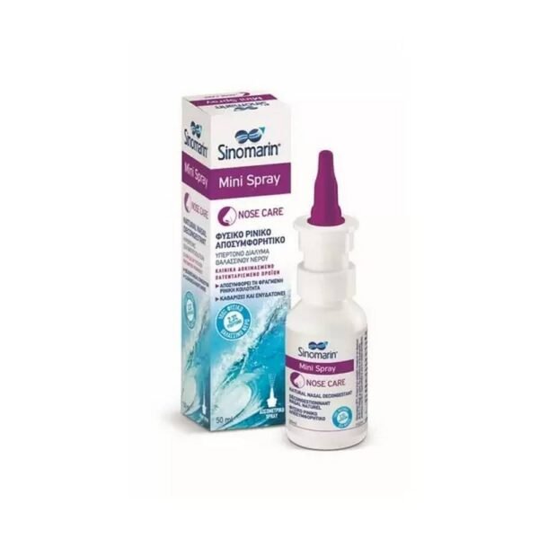 Cleanses the nasal passages from pollutants — Sinomarin Mini Spray Nose Care,