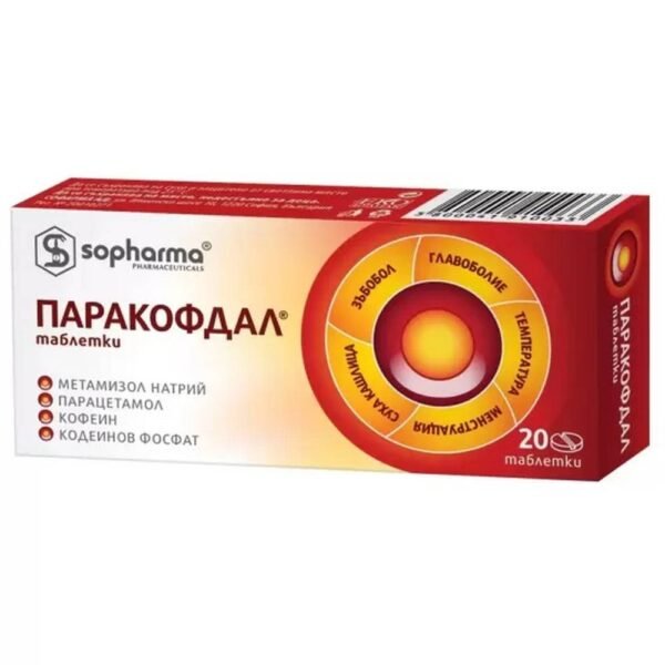 Обезболивает и снижает жар — Sopharma Paracofdal,