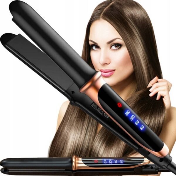 Sternhoff SDH1349 POTENTE PLANCHA DE PELO ALISADO CERÁMICO IONIZADO + PANTALLA LCD te permite alisar o rizar tu cabello consiguiendo un efecto fenomenal, equipado con placas cerámicas que alisarán y aportarán brillo a tu cabello, excelente regeneración capilar durante el alisado.