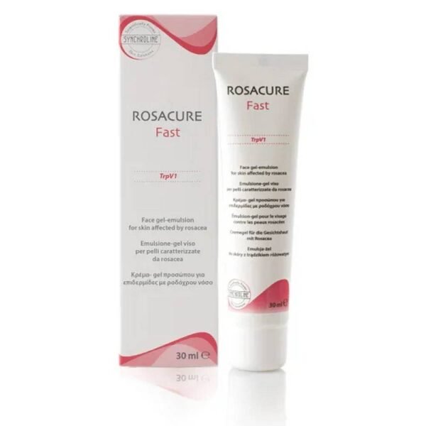 Réduction de l'inflammation et des rougeurs dans la rosacée - Synchroline Rosacure Fast Gel-Emulsion,