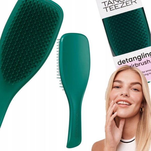 Tangle Teezer HAIR BRUSH ULTIMATE DETANGLER - Green Jungle es ideal para todo tipo de cabello, pero es especialmente bueno para cabello mojado o frágil, los dientes largos y flexibles desenredan el cabello, eliminan nudos y reducen la rotura.