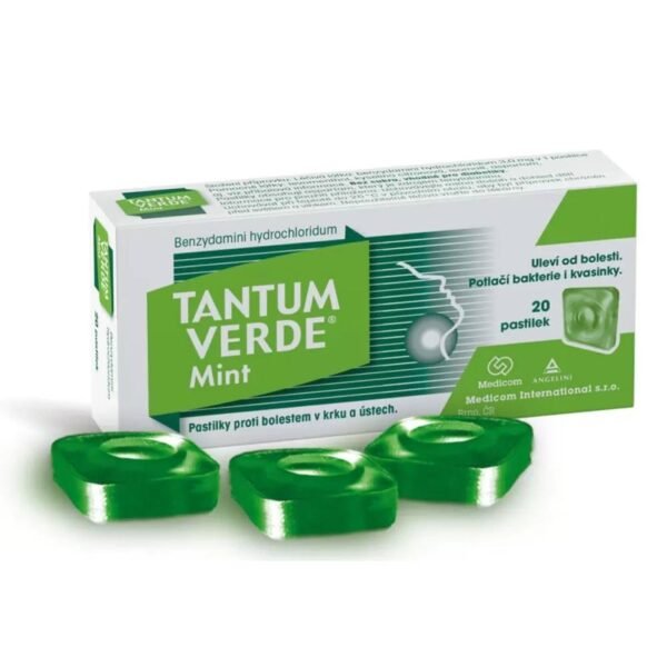Sore Throat Relief-Angelini, Tantum Verde Lozenges, 20, Mouth Irritation-Angelini, Tantum Verde Lozenges, 20, Inflammation Reduction-Angelini, Tantum Verde Lozenges, 20, Throat Protection-Angelini, Tantum Verde Lozenges, 20