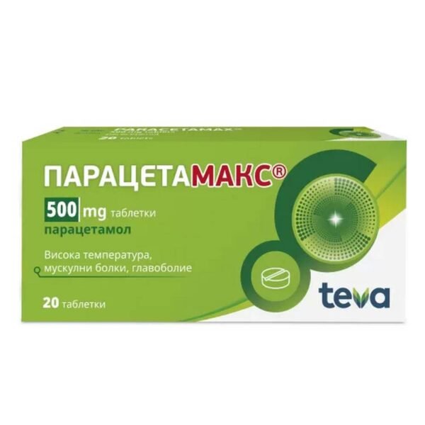 Alivia el dolor y reduce la fiebre — Teva Paracetamax 500mg,