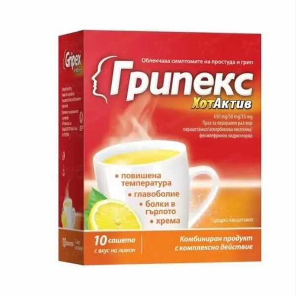 Pain relief for colds and flu - US Pharmacia Gripex,