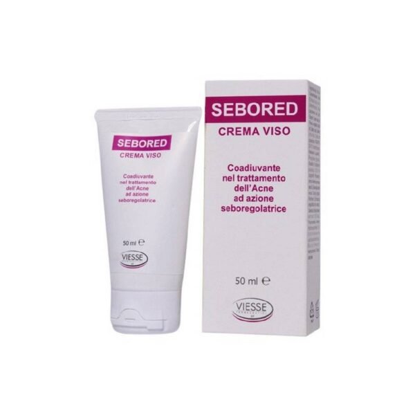 VIESSE FARMACEUTICI Crème visage Sebored 50 ml, pour le traitement de l'acné avec action séborégulatrice.