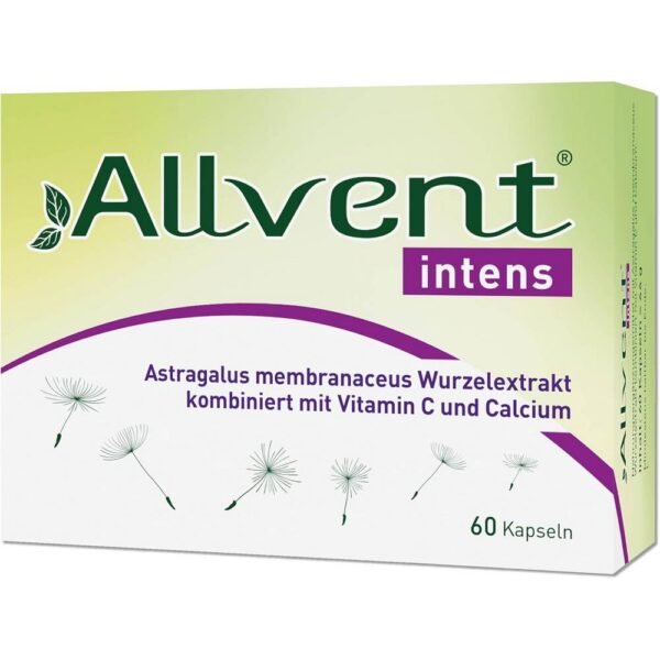 Weber & Weber Allvent intens 30 For dietary seasonal allergic rhinitis, such as hay fever and its most typical symptoms-red, watery and irritated eyes, sneezing and runny nose, swelling of the nasal mucosa, itching and redness of the nose, dry cough or difficulty breathing, urticaria (reddening of the skin, contact dermatitis)