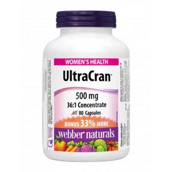 Treatment of chronic urinary tract infections – WEBER NATURALS ULTRA CRANE Cranberry for chronic urinary tract infections caps,