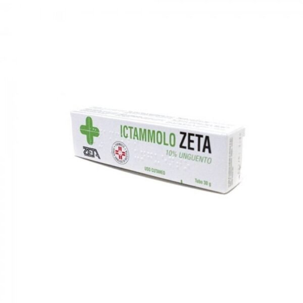 ZETA FARMACEUTICI Ictammolo Zeta* 10% 30 g for the treatment of skin inflammations, including acne, abscesses and superficial ulcers.